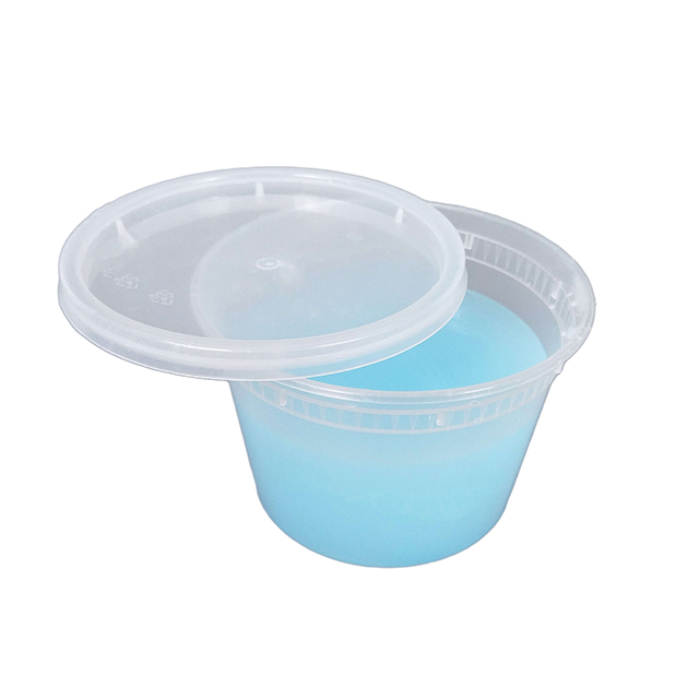 16 oz BPA free Plastic Deli Food Storage Containers with Airtight Lids