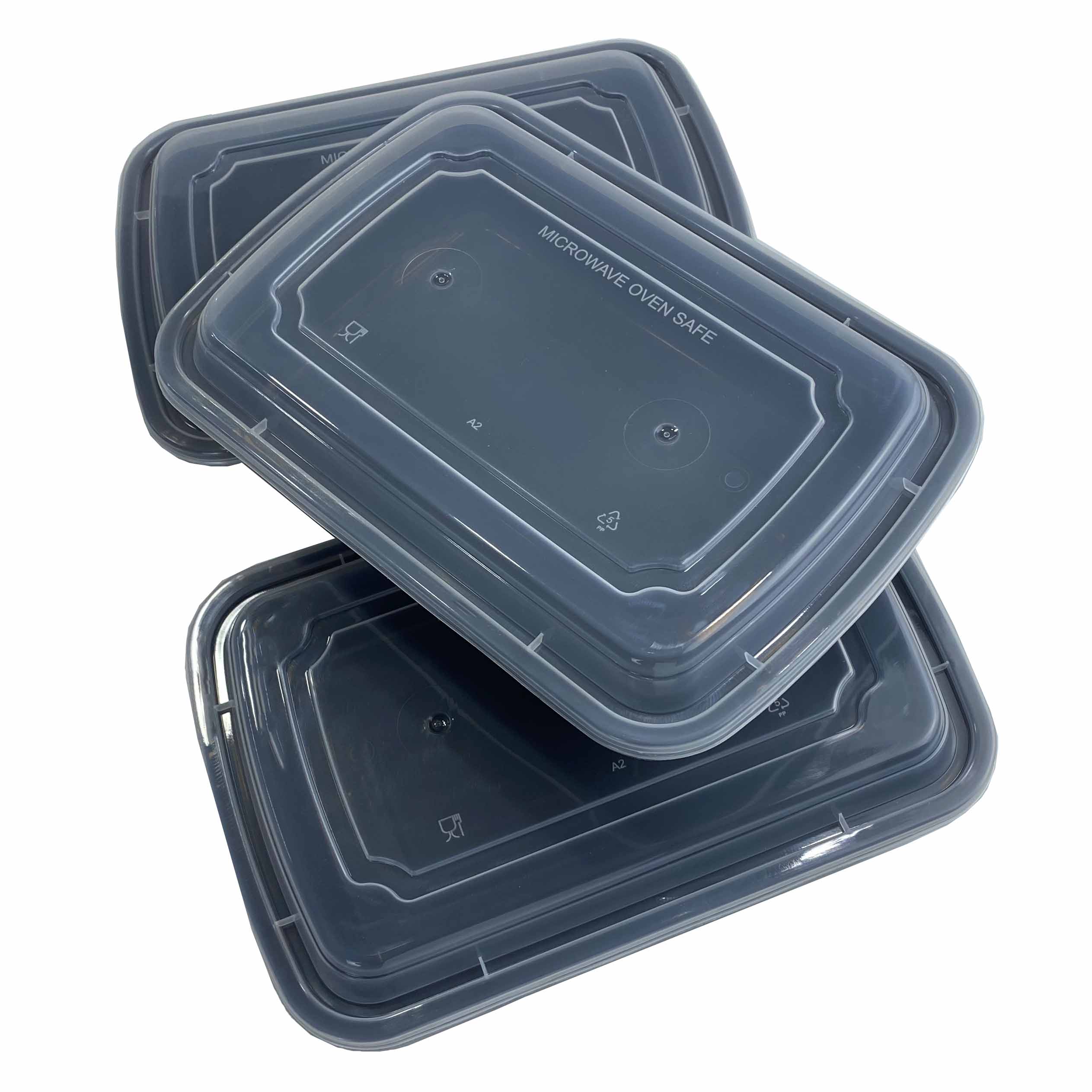 28OZ Microwaveable Safe Disposable Plastic Meal Prep Food Container With Lid