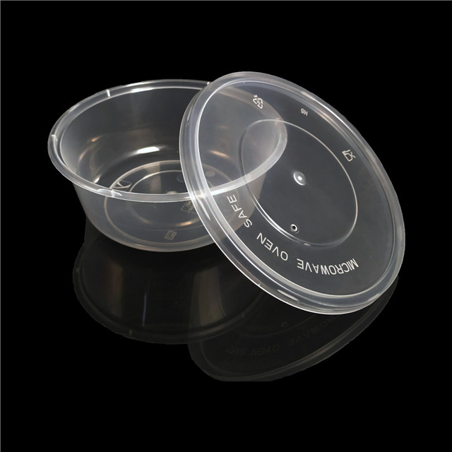 300ml round transparent small plastic food packaging container