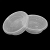8oz Plastic Disposable PP Transparent Microwave Safe Round Meal Prep Containers With Lid