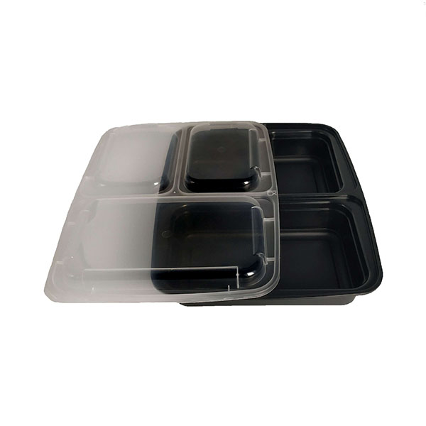 3 Compartment storage Take Away Plastic storage Food Container