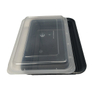 1 Compartment Plastic Lunch Box Food Eco-friendly Food Container with Lid