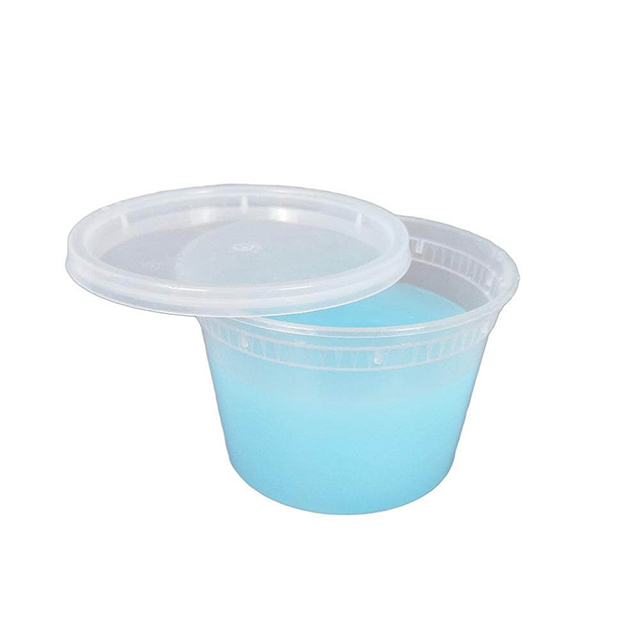16 oz BPA free Plastic Deli Food Storage Containers with Airtight Lids
