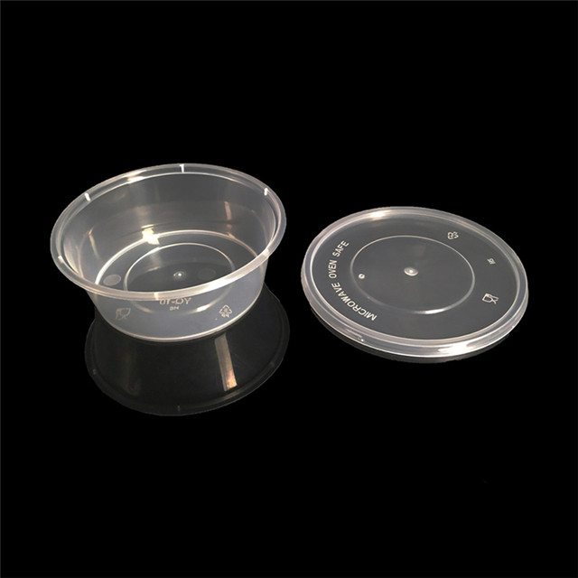 wholesale round clear microwave plastic restaurant soup bowl with lid