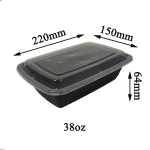 38oz 1 Compartment Lunch Box Manufacturer Microwave Safe Leakproof 
