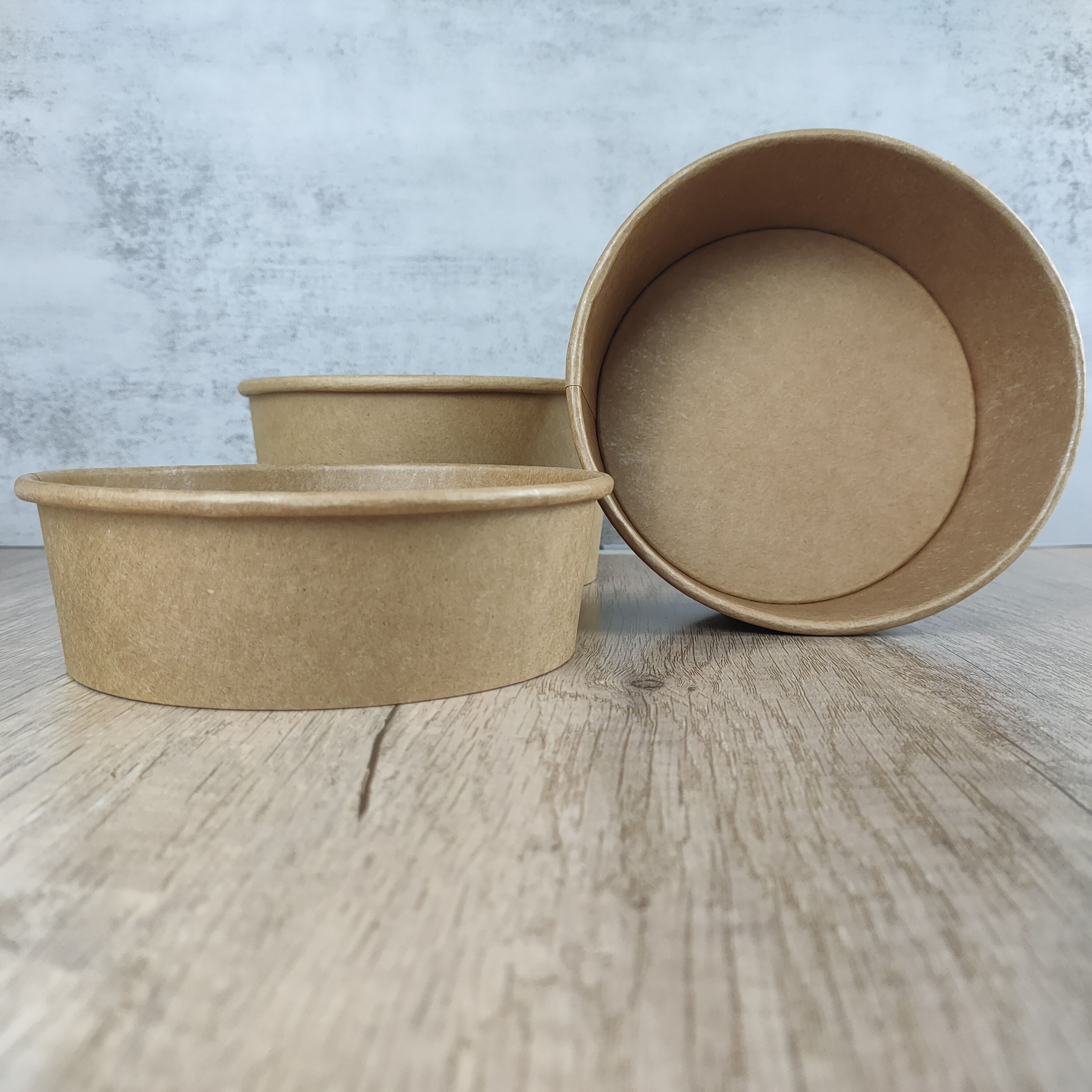 1500ml/52oz Leakproof Kraft Paper Bowl with Lids Stack Safe, Durable Cardboard Meal Prep Food Container, Hot Cold To Go Resta 