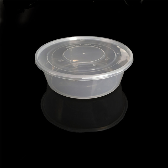 2500ml takeaway food plastic round packaging container boxes